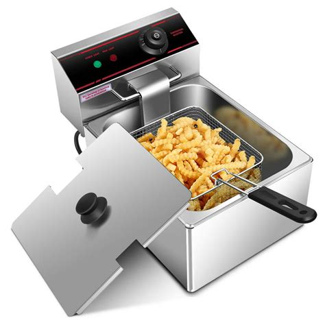 Gymax 2500w Deep Fryer Electric Commercial Tabletop Restaurant Frying W