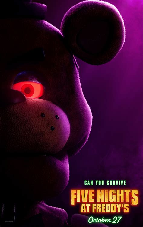 Fnaf Movie Freddy Fazbear Poster 1 High Resolution Five Nights At