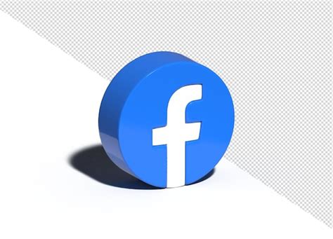 Premium Psd 3d Facebook Logo