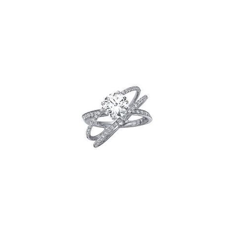 Round diamond solitaire ring in 14k yellow gold. 1 ct. t.w. Criss-Cross Diamond Engagement Ring .... OMG IM ...