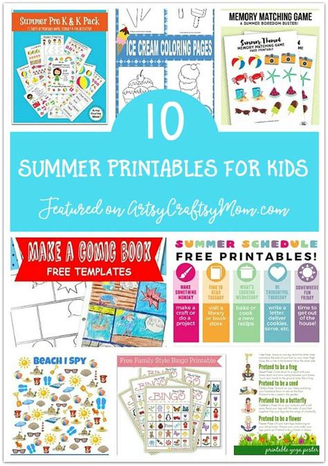 100 Summer Crafts And Activities For Kids Summer Camp At