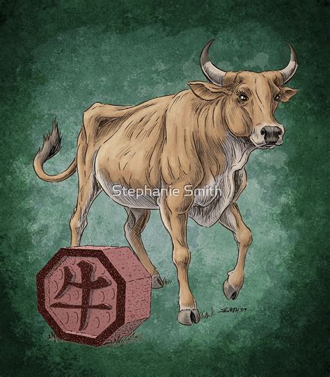 Chinese Zodiac The Ox By Stephanie Smith Redbubble