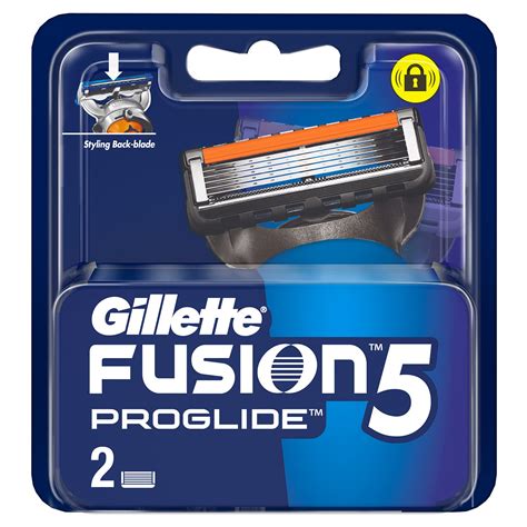 buy gillette fusion proglide blades for men with styling back blade 2 count for perfect shave