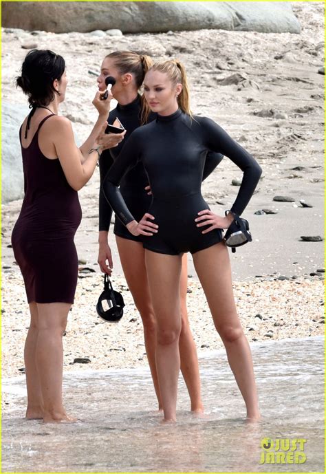 Candice Swanepoel And Stella Maxwell Pose Like Bond Girls Photo 3531810