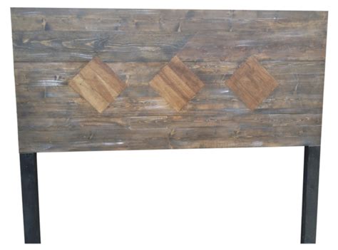Plank Wood And Oak Inserts Custom Distressed Headboard Vintage