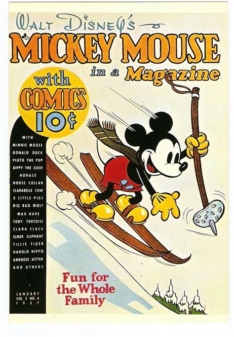 Mickey Mouse Mickey Mouse Cartoon Disney Magazine Mickey