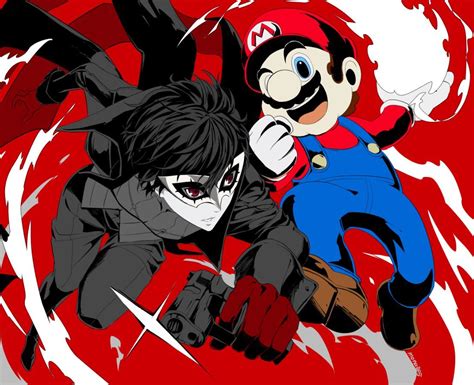 Mario And Jokerren By Monaop5 Super Smash Bros Brawl Nintendo Super