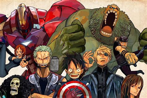 Poster one piece wanted pack collector. One Piece Avengers Anime Poster - My Hot Posters