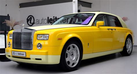 Bespoke Two Tone Yellow Rolls Royce Phantom Looks Like The Worlds Most