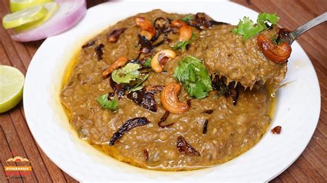 Easy Mutton Haleem Preparation At Home Mutton Haleem Recipe In Telugu