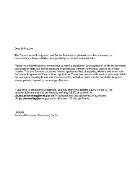 May you pleae proofread this letter for me, its for a visa application from an employer. Sample Application Acknowledgement Letters - 8+ Free Sample, Example Format Download | Free ...