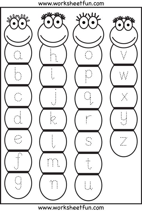 Uppercase Letter Tracing Worksheets Preschool  Dot to Dot Name Tracing