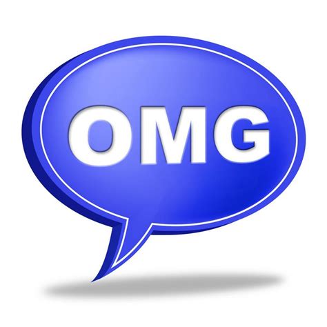 Free Stock Photo Of Omg Speech Bubble Means Oh My God And Contact
