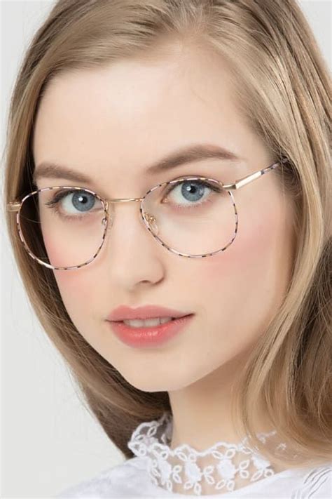 blossom delicate wide frames in floral eyebuydirect eyeglasses for women womens glasses