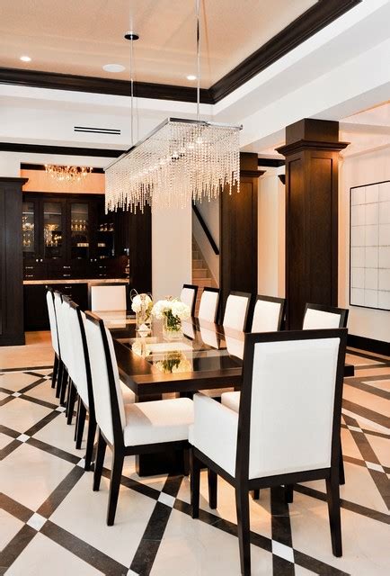 18 Extravagant Black And White Dining Rooms That Are Worth Seeing