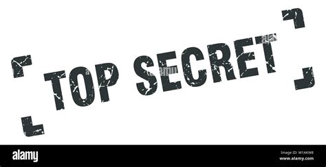 Top Secret Stamp Top Secret Square Grunge Sign Top Secret Stock