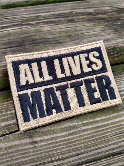 All Lives Matter Velcro Morale Patch