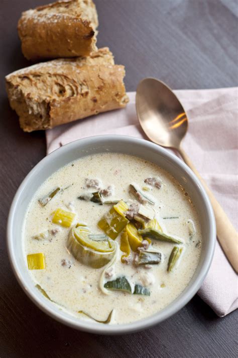 Käse - Lauch - Hack - Suppe als Soulfood Serendipity