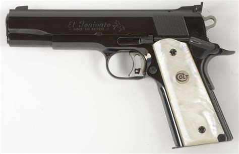 Lot Detail M Colt 1911 El Teniente 38 Super Semi Automatic Pistol