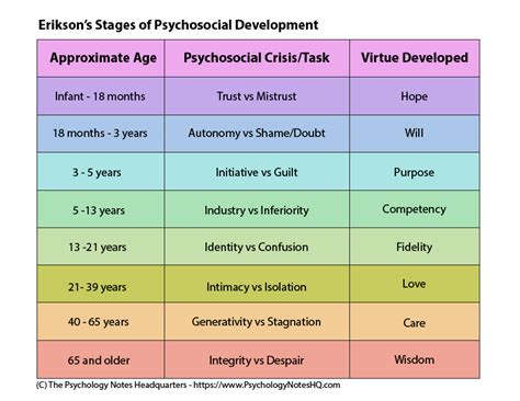 Erikson’s 8 Stages Of Psychosocial Development Paypervids