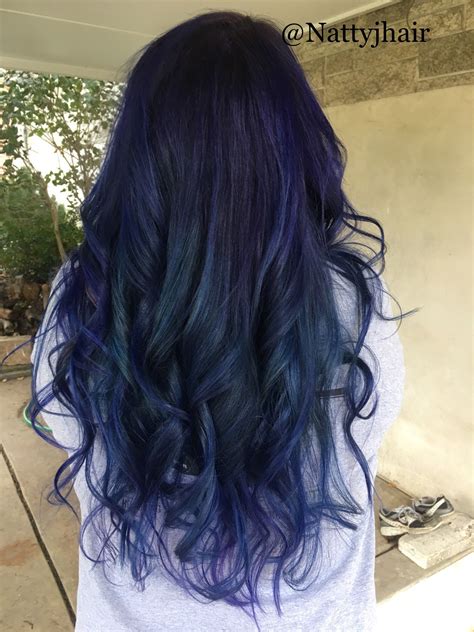Violet Vivids Purple Hair With Some Nightfall Blue And Mercury Silver