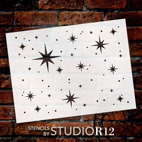 Twinkle Stars Stencil By Studior12 Kunst Voor Kinderen Etsy Nederland