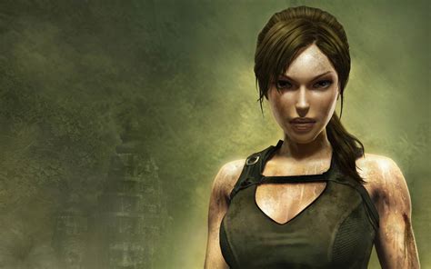 Masaüstü Portre Konsept Sanatı Lara Croft Mezar Yağmacısı Tomb Raider Underworld Ekran