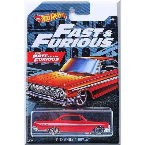 Hot Wheels 61 Chevrolet Impala 19 Fast And Furious 66 Fate Of The