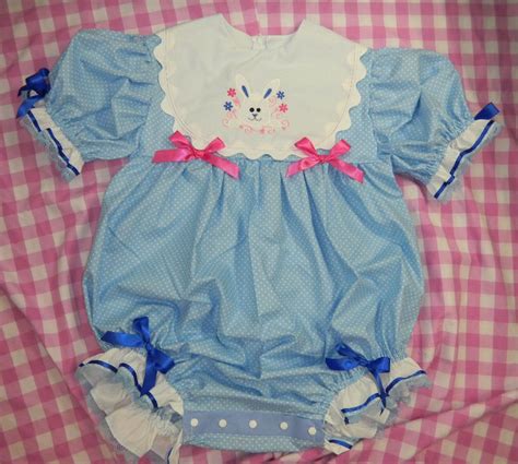 Adult Baby Sissy Littles Abdl Boom Boom Bubble Romper Blue Etsy