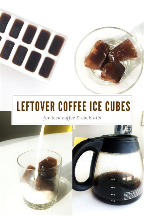 Leftover Coffee Ice Cubes Recipe Coffee Ice Cubes Recipe Cube Recipe