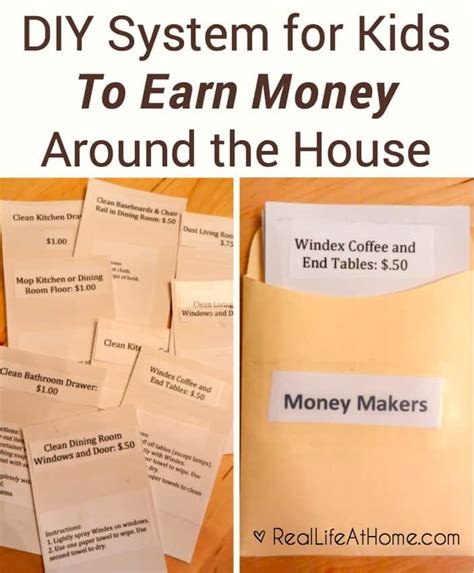 This is a good way for kids to make money in the winter. Ways for Kids To Earn Money Around the House