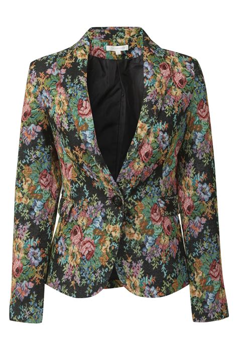 tapestry floral print blazer glamorous uk floral print blazer clothes printed blazer