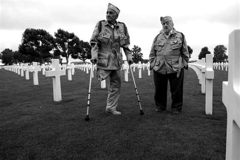 Easy Company Survivors William Guarnere And Edward “babe” Heffron Visit The American Cemetery In