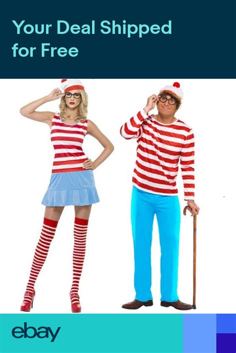 Couples Combo Ladies And Mens Wheres Wally Wenda Fancy Dress Costumes