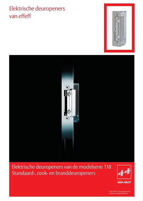 PDF ASSA ABLOY Is The Voor Standaard Toepassingen Deuren Model