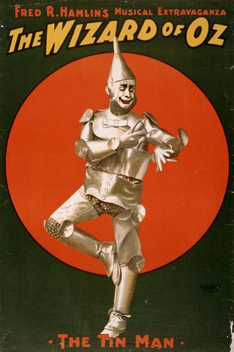 Vintage Ephemera The Wizard Of Oz Poster The Tin Man 1903