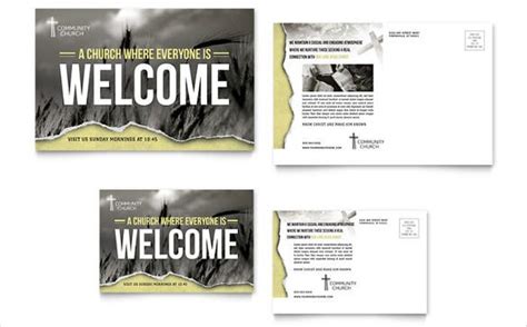 20 Church Postcard Templates Free Sample Example Format Download
