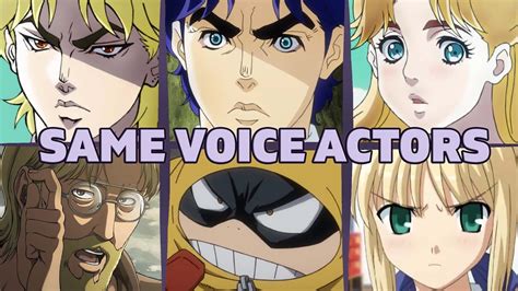 Jojo Phantom Blood Part 1 All Characters Japanese Dub Voice Actors