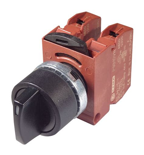 Ge Non Illuminated Selector Switch 22 Mm 3 Maintained Maintained