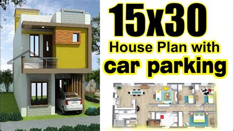 15x30 House Plan With Car Parking 450 Sq Ft 2 Marla House Plan