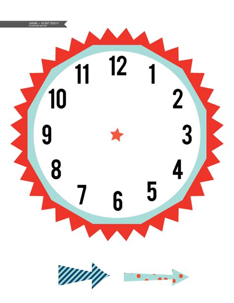 Clock Printable With Hands Printable Word Searches