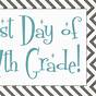 First Day Of 7th Grade Free Printable