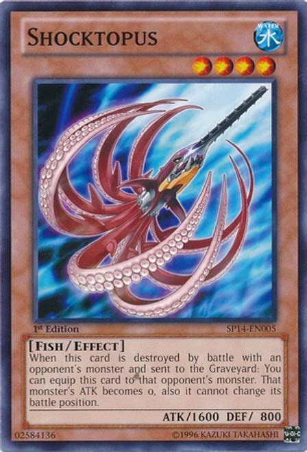 Yugioh Trading Card Game Star Pack 2014 Single Card Common Shocktopus