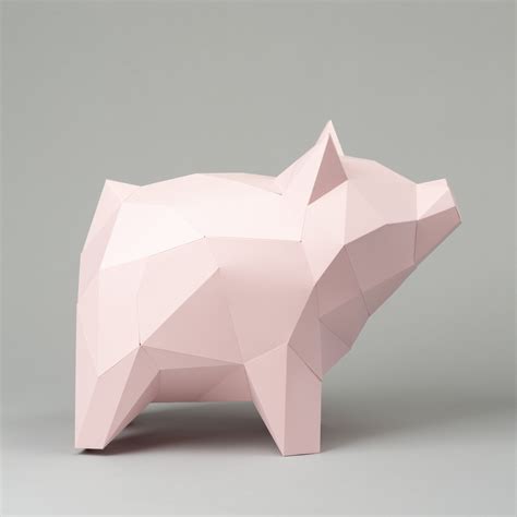 Cute Pig Papercraft Sculpture Printable 3d Puzzle Papercraft Ph