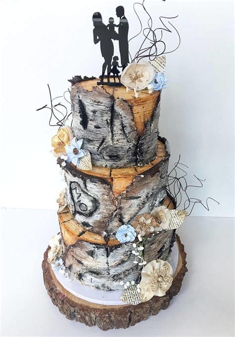 Birch Bark Wedding Cake Wedding Cake Tree Birch