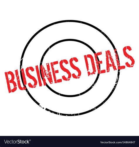 Business Deals Rubber Stamp Royalty Free Vector Image