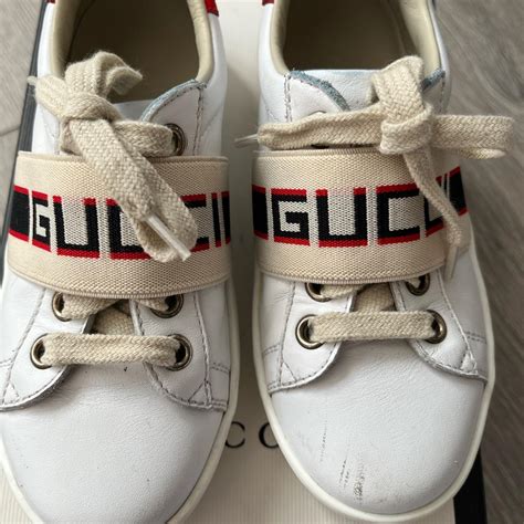 Boys Gucci Trainers Size 28 In Good Condition Little Depop