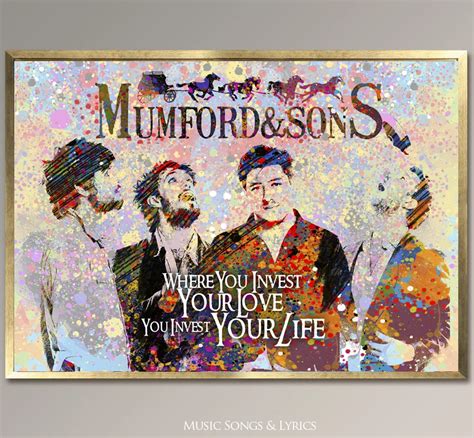 Mumford And Sons Lyrics Poster Awake My Soul Musicposters The