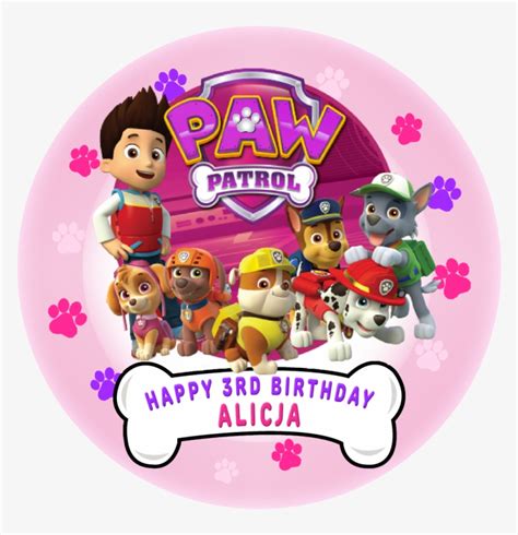 Paw Patrol Marshall Edible Image Cake Topper Personalized Birthday