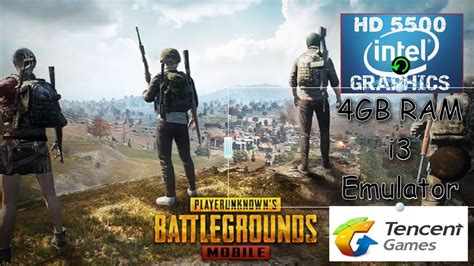 The emulator is available in multiple languages, although the menu system is intuitive enough so that anyone can install the game and execute it without having to know emulation or virtualization stuff. PUBG Mobile (Tencent Emulator) Gameplay On Intel HD 5500 | 4GB Ram - YouTube